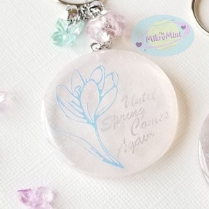 BTS &quot;Spring Day&quot; Song Inspired Resin Keychain
