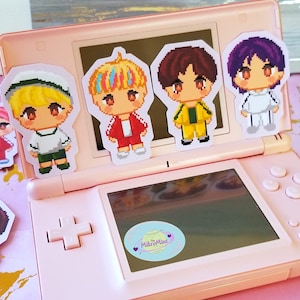 BTS Inspired &quot;Pixel Bangtan&quot; Vinyl Stickers