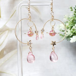 4 Paia Orecchini Pendenti Stella In Argento 925 E Oro 14K - Con Zirconi, Ipoallergenici, Regalo Compleanno