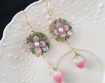 Waterlelie Lotus-oorbellen, Hangende leliebladbloem
