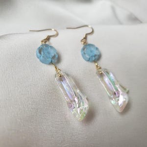 Cinderella crystal shoes earrings,  Lovely drop earrings