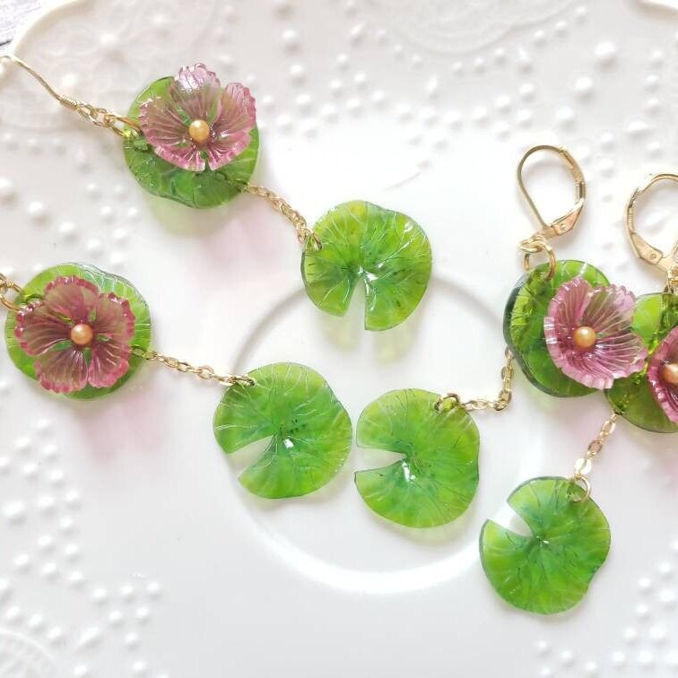 Lily pad deals earrings