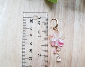 D.Rosse Orecchini Pendenti In Resina Con Petali Di Rosa, Lunghi A Goccia, Acrilico, 12,7 Cm, Ipoallergenici, Per Donne E Ragazze