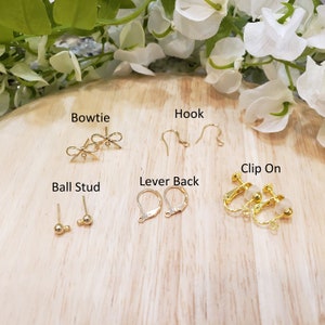 Orange earrings, glass orange drop earrings, food earrings, fruit earrings image 8