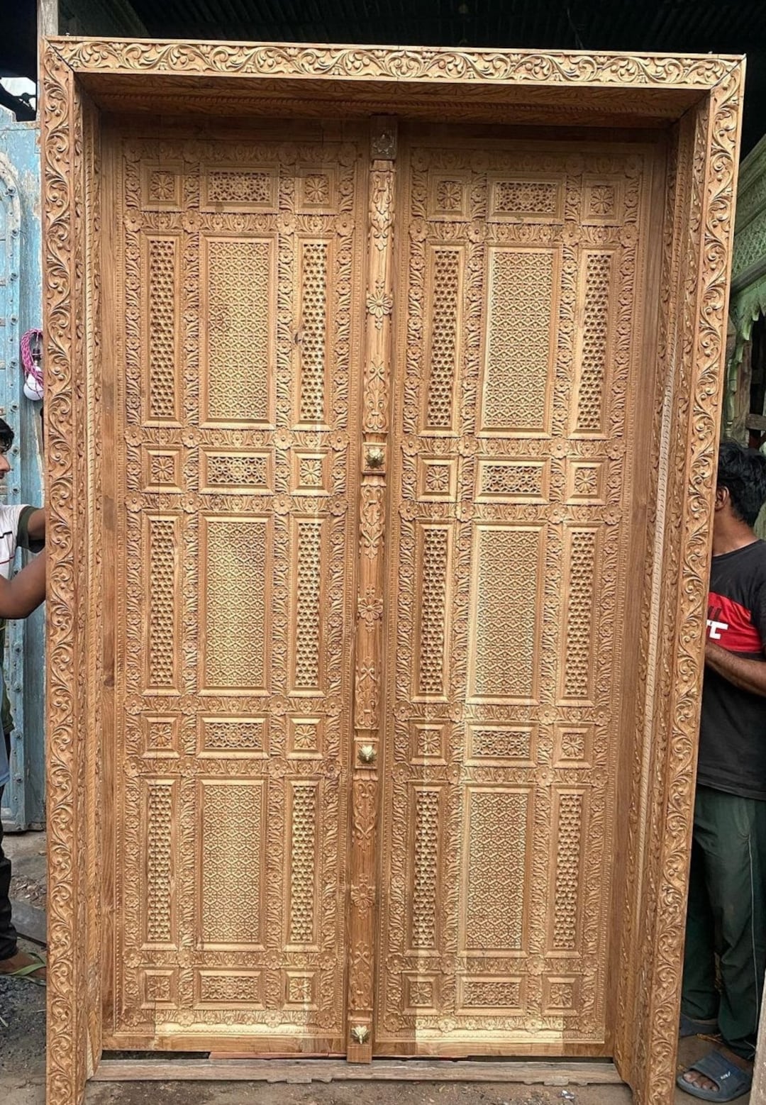 Indian Doors, Carved Teak Wood Doors, Antique Style Doors, Indian
