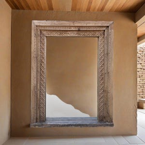 Antique Inspired Mirror, Indian Mirror, Carved Wooden Wall Mirror, Reclaimed Teak Wood Mirror, Rustic Barn Mirror, Entryway Mirror Art Decor