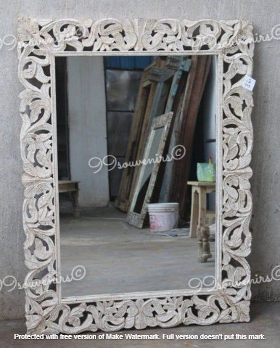 Small Ornament Storage Box Nice Indian Mirror Fitted Work