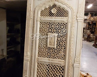 Antique Style Marble Art, Bohemian Decor Panel, Mughal Wall Art, Carved Indian Marble Wall Panel, Full Size Marble Decor for living room