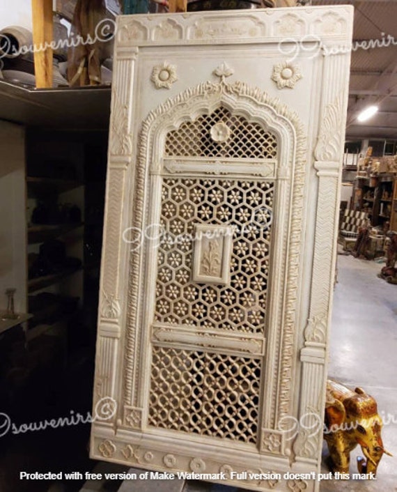 Hand Carved Marble Mughal Horse Panel From Rajasthan Hand Carved Marble Mughal Horse Panel From Rajasthan
