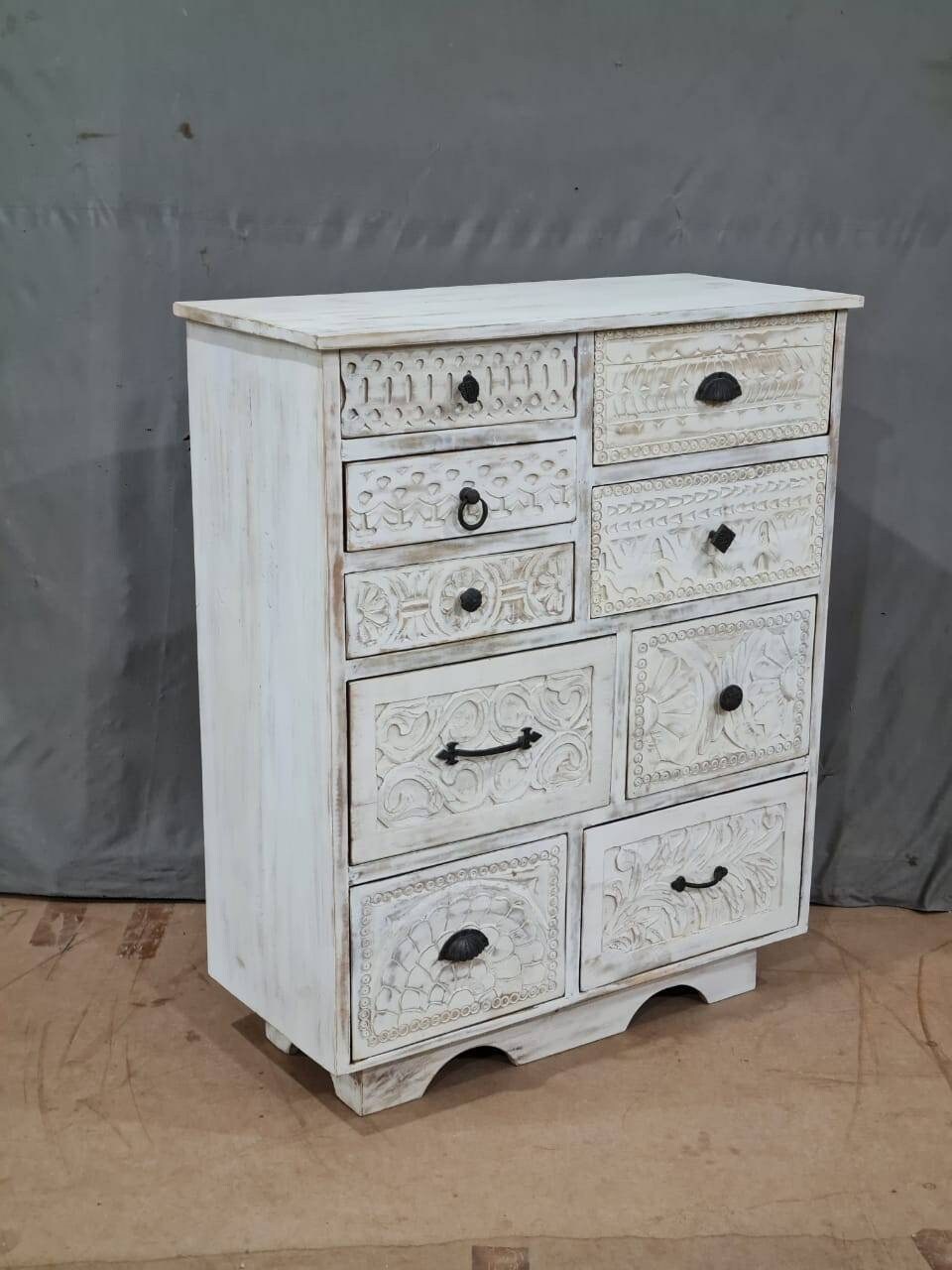 Handgeschnitzte rustikale indische Schrank handgemachte | Etsy