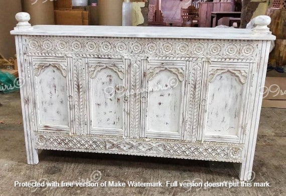 アンティーク　キャビネット　インド　装飾的な彫刻付き アンティーク キャビネット インド 装飾的な彫刻付き 【公式通販】