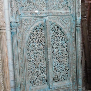 Vintage Inspired Wall Panel, Carved Wooden Wall Hanging, Jharokha Wall Decor, Bohemian Decorative Panel, Mughal Style Wall Art