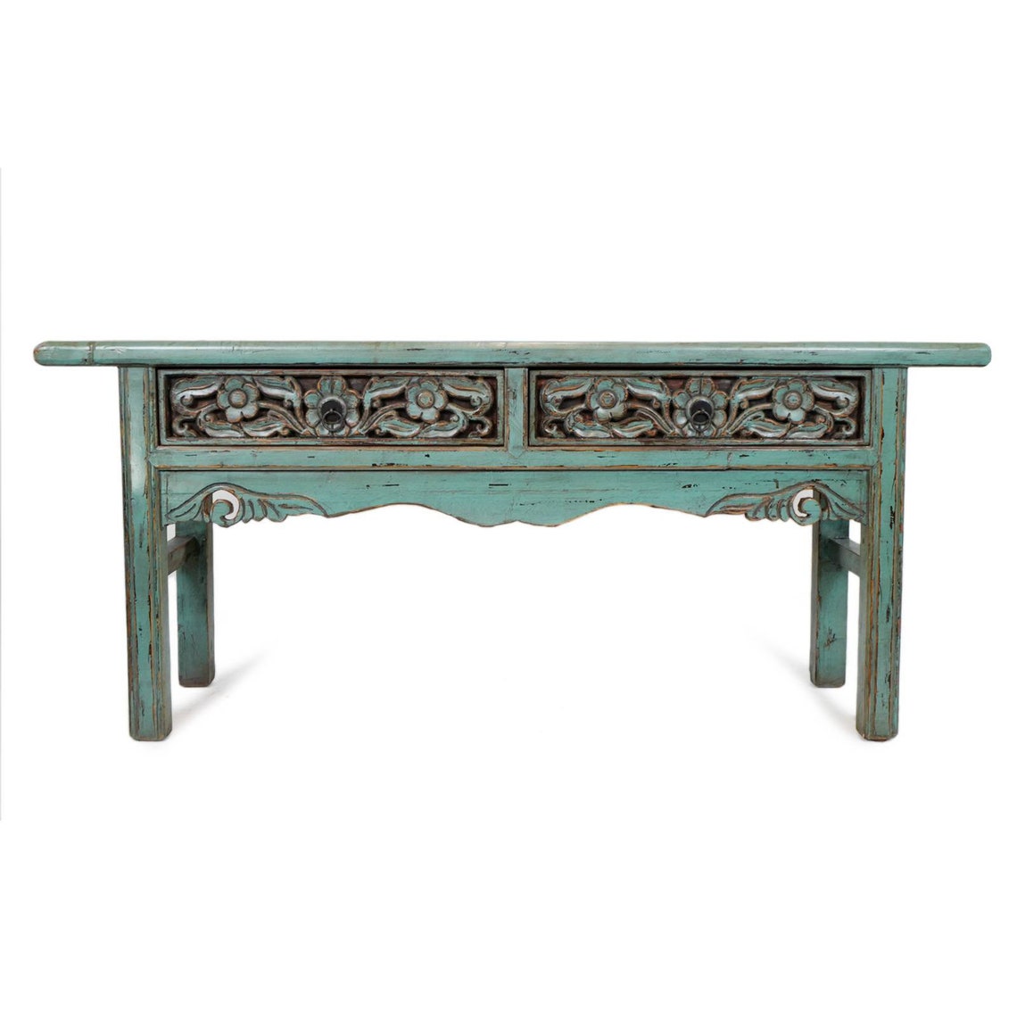 Vintage Rustic Console Table Wooden Bohemian Console Etsy