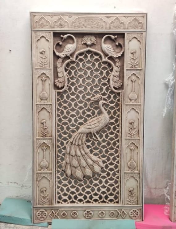 Hand Carved Marble Mughal Style Paperweight Hand Carved Marble Mughal Style Paperweight
