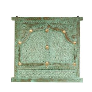 Rustic Window Mirror, Wooden Wall Mirror, Indian Furniture Mirror, Statement Mirror, Vintage Inspired Home Mirror, Farmhouse Wall Decor