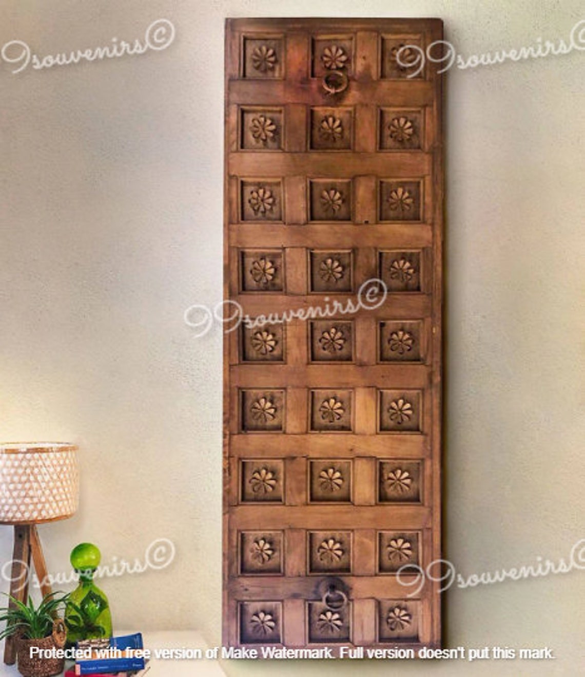Wooden Carved Wall Hanging Traditional Indian Wall Panel Etsy