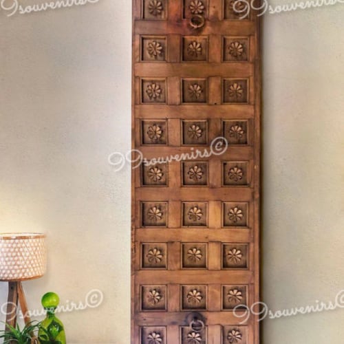 Wooden Carved Wall Hanging Traditional Indian Wall Panel Etsy