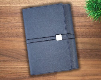 A5 Notizbuchhülle, nachfüllbares Journal, Nachfüllbares A5 Journal, Veganes Leder Reisejournal, Limited Edition