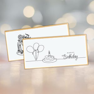 personalisierte Gutscheinverpackung Geburtstag, Geldgeschenk, Konzertkarten, Musicalkarten, Opernkarten, Essensgutschein verpacken