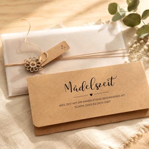 Girl Time Gift Card Packaging, Gift for Girlfriend, Sister or Daughter, Gift Card Holder for Wellness, Brunch, Shopping, Time Instead of Things image 6
