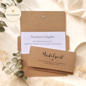 Girl Time Gift Card Packaging, Gift for Girlfriend, Sister or Daughter, Gift Card Holder for Wellness, Brunch, Shopping, Time Instead of Things Personalisiert