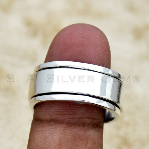 Anello Filo di Vita Argento 925 Fascia Larga 1,5 cm – Cavaliere Gioielli Anello Filo di Vita Argento 925 Fascia Larga 1,5 cm – Cavaliere Gioielli