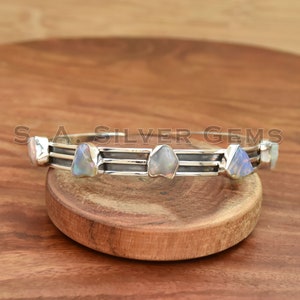 Opal Armband: Handgemachter Boho Schmuck aus 925 Sterlingsilber