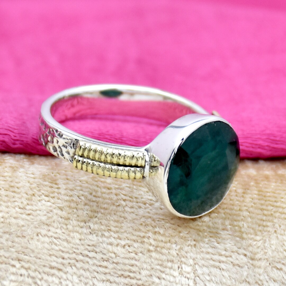 925 Sterling Silber Damenring Mit Rubin – Ovaler Modering, Roter Edelstein, Jubiläums- Oder Verlobungsring