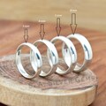 Sterling Silver Comfort Fit 2mm 3mm 4mm 5mm 6mm 7mm 8mm Wedding Band Promise, Half Dome Engagement Ring Thumb Toe Midi Minimalist Sizes 4-14 product logo