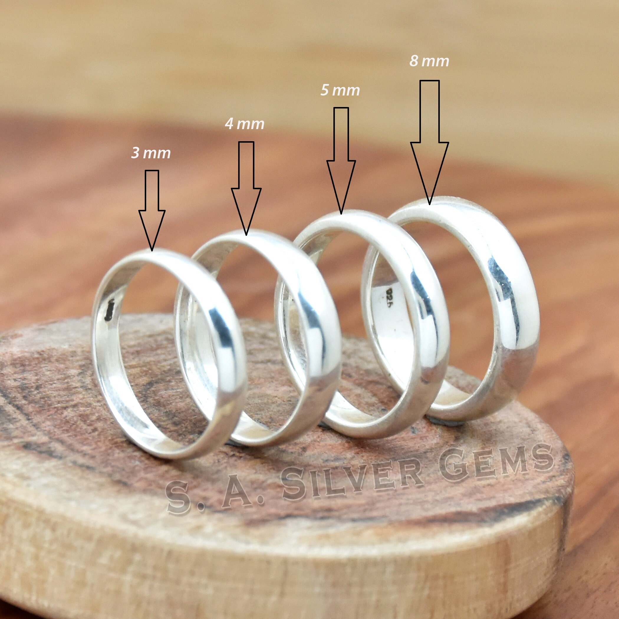 Silver band - Etsy 日本