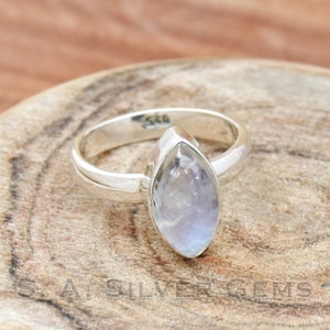 Moonstone RIng, 925 Sterling Silver Ring, Handmade Ring, Silver Ring, Moonstone Silver Ring, Women Boho Ring, Designer Ring, Gift For Her