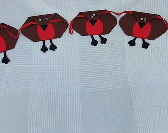 Christmas Robin Bunting