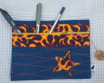 Denim Pencil Case/Make-up Bag