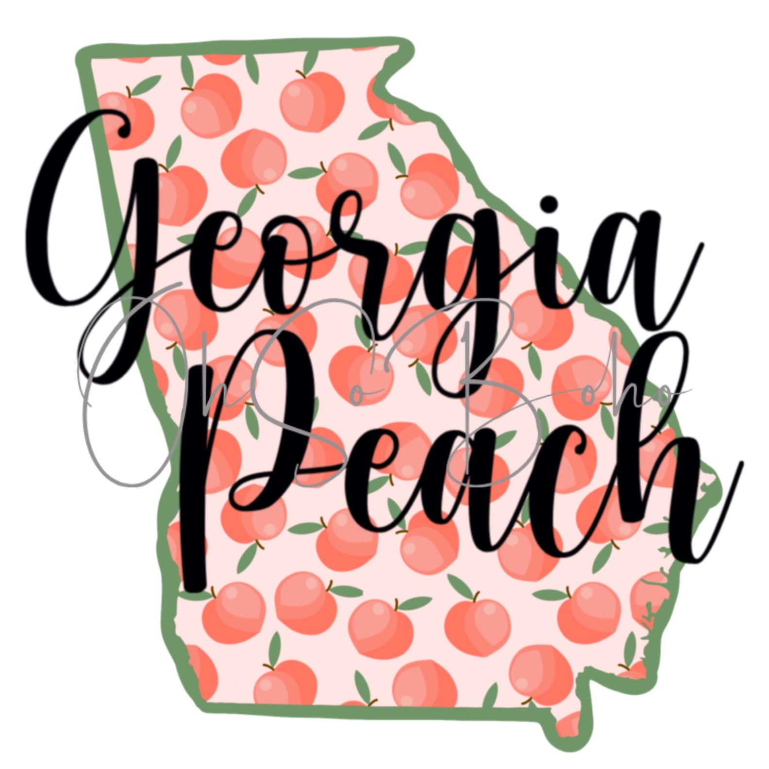 Georgia Peach png Georgia png sublimation design | Etsy