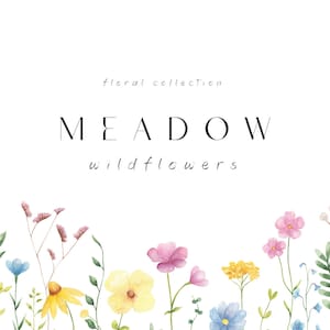 Watercolor wildflowers png clipart, Summer floral clipart, Wedding invitation floral frames, Wildflower floral wreath