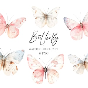 Schmetterling Aquarell Clipart, Schmetterlinge Frühling Clipart, Baby-Dusche-Einladung, Insekten Clipart, Hochzeit Clipart