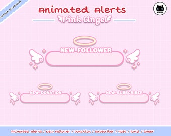 Pink Twitch Alerts Etsy