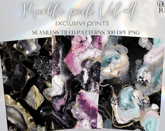 Marble VOL 4 -  Exclusive Prints - Dollhouse Wallpaper - Seamless Pattern - Instant Download - Printable Pattern- Commercial license