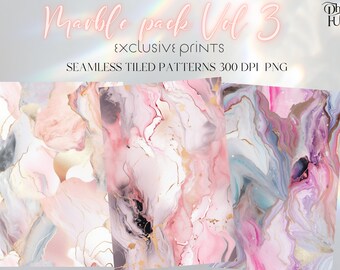 Marble VOL 3 -  Exclusive Prints - Dollhouse Wallpaper - Seamless Pattern - Instant Download - Printable Pattern- Commercial license