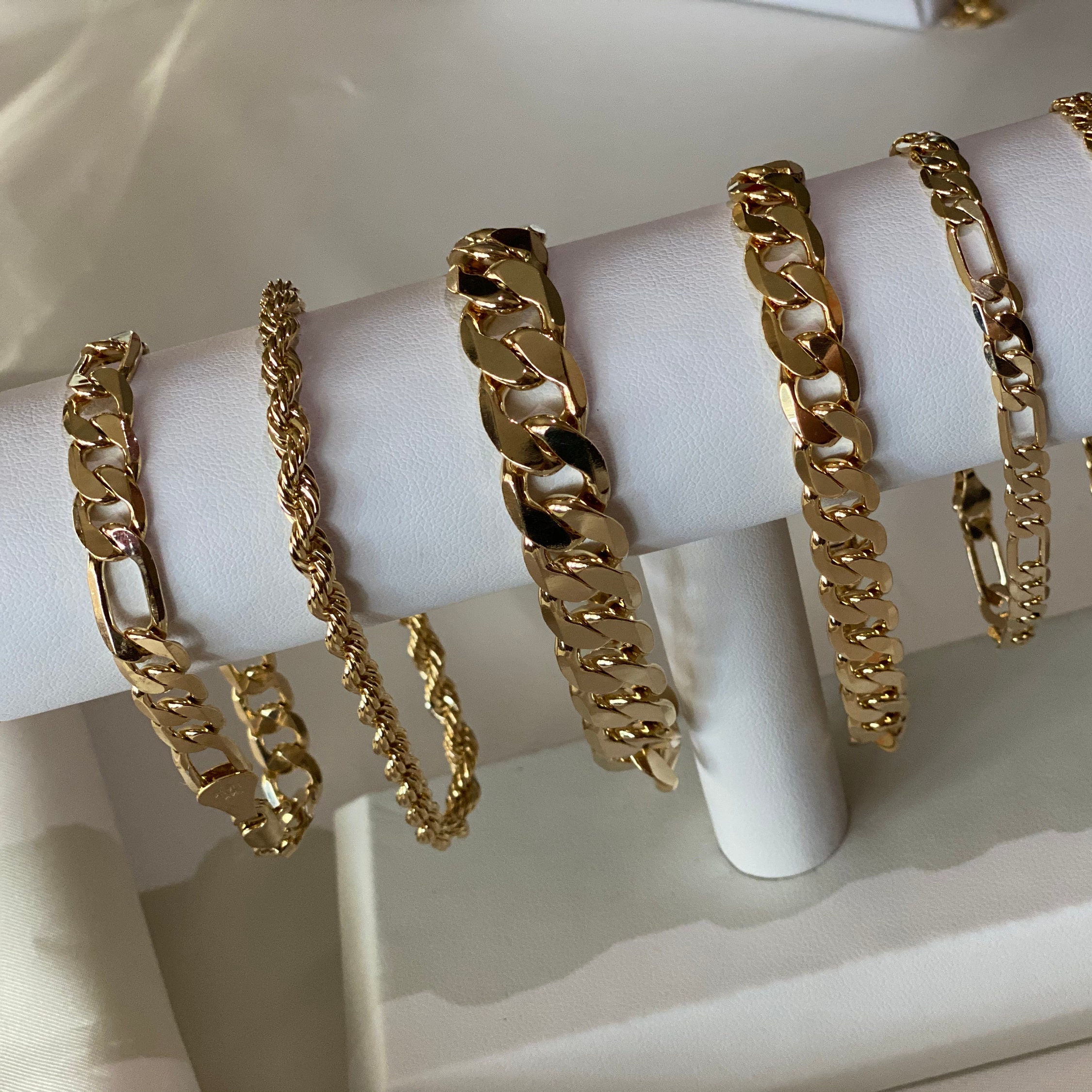 Unisex 14K Gold Filled Large 3 Link Bracelet - Etsy Unisex 14K Gold Filled Large 3 Link Bracelet - Etsy