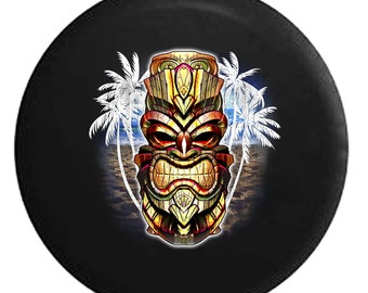 Tropical Tiki Spare Tire Cover: BeachCamper, SUV