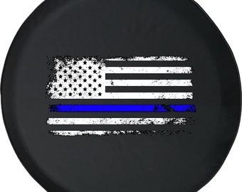 ULNL Firefighter Thin Red Line American Flag Spare Wheel Tire Cover Funny Waterproof Tire Protectors Novelty ULNL Firefighter Thin Red Line American Flag Spare Wheel Tire Cover Funny Waterproof Tire Protectors Novelty