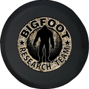 Bigfoot Camo Spare Tire Cover: SUV, Jeep, Camper - With/Without Camera