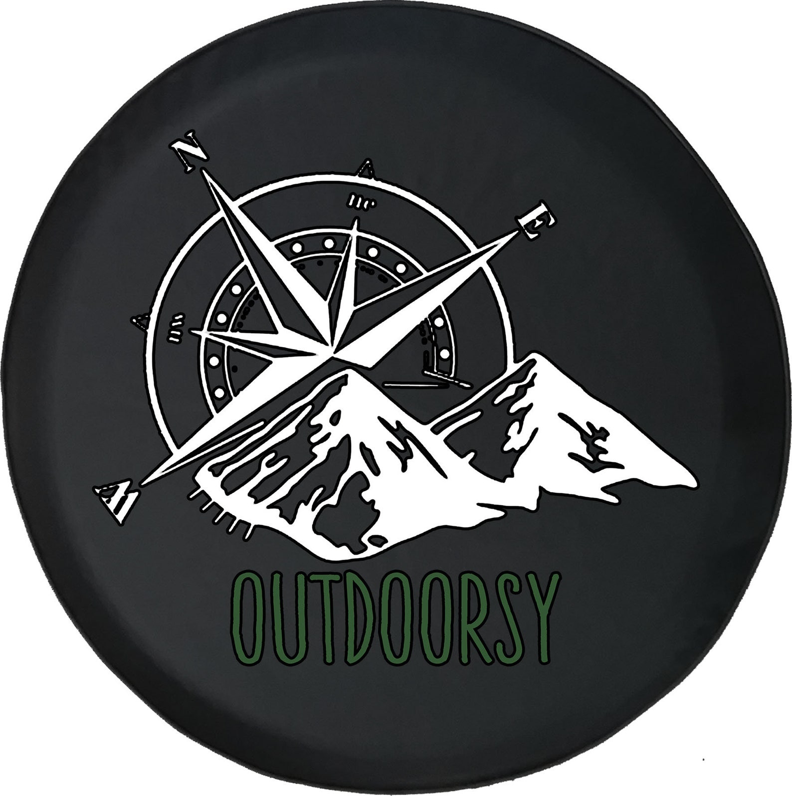 Outdoorsy Compass Spare Tire Cover for Jeep Camper SUV With - Etsy