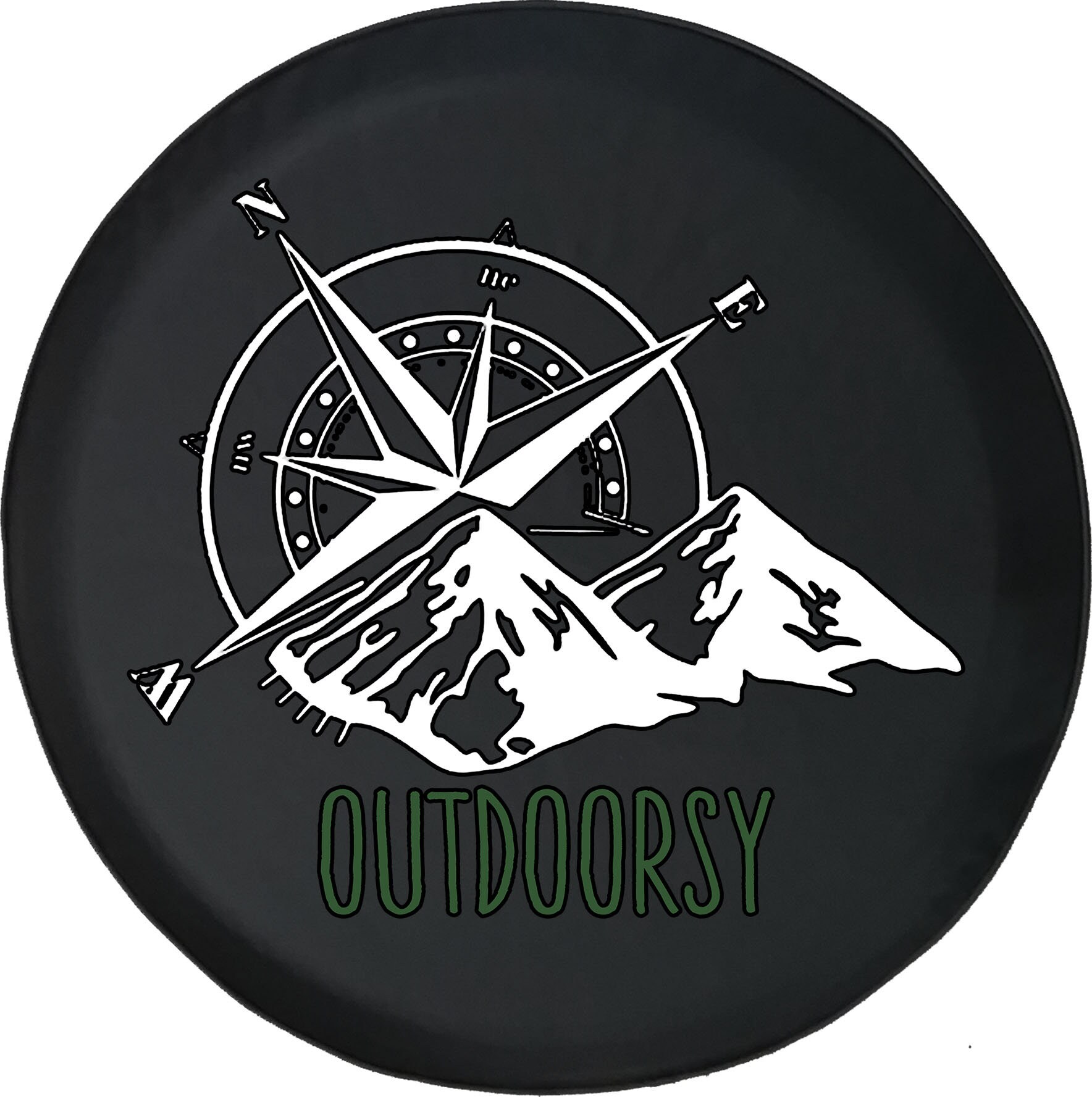 Outdoorsy Compass Spare Tire Cover for Jeep Camper SUV With Etsy