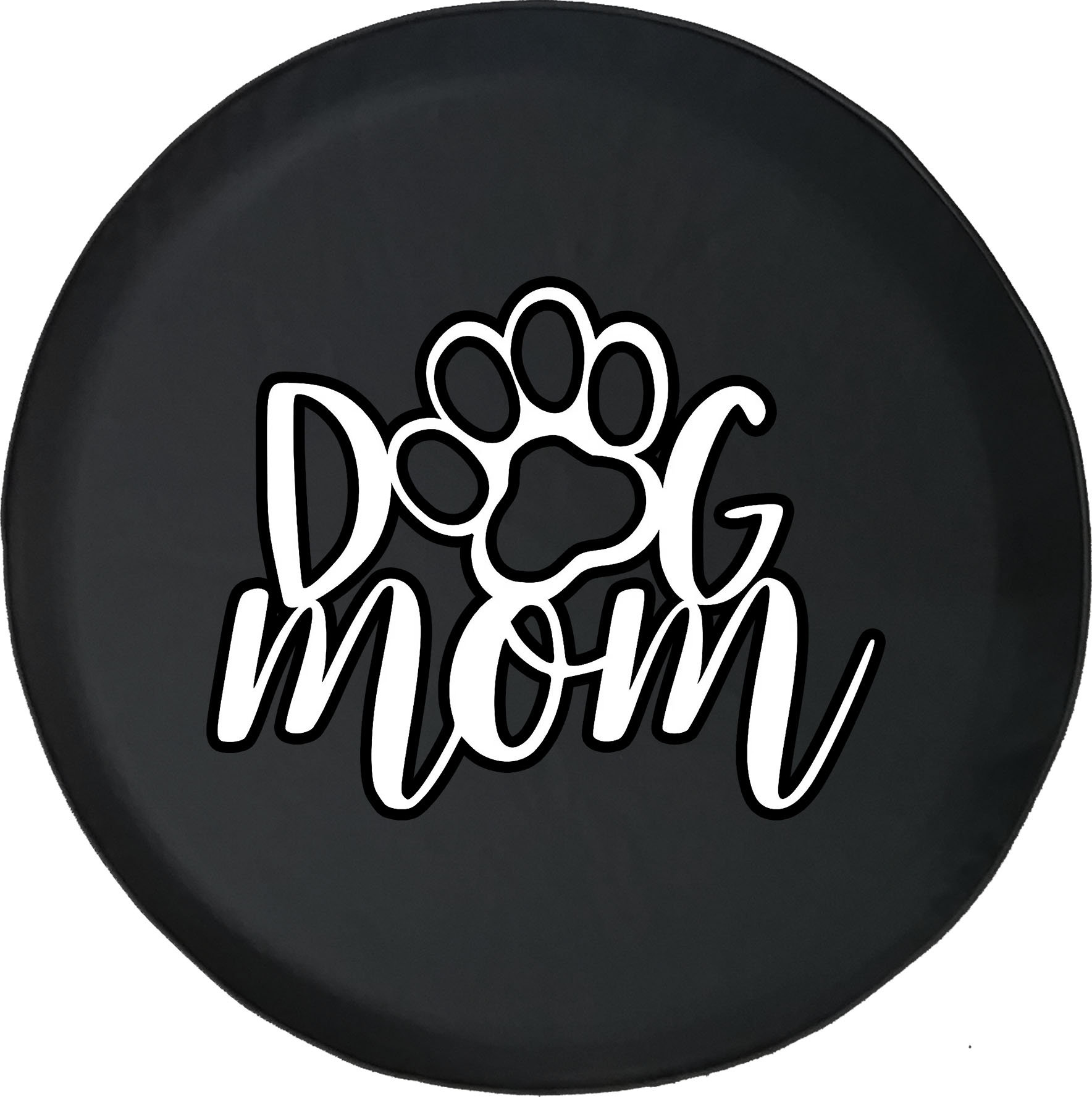 Dog Mom Paw Print Spare Tire Cover