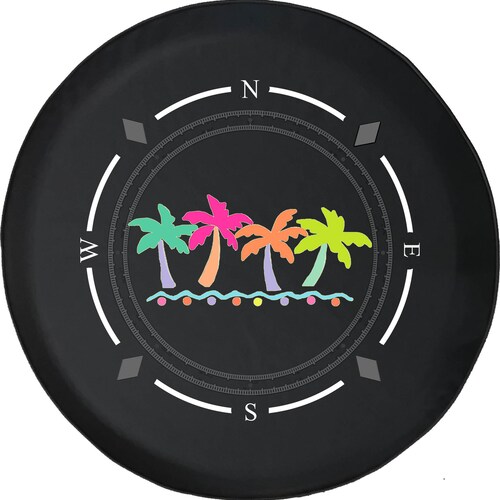 Tropical Palm Trees Spare Tire Cover for Jeep Camper SUV Etsy