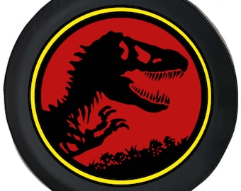 Dinosaur Park Spare Tire Cover: Camper, SUV