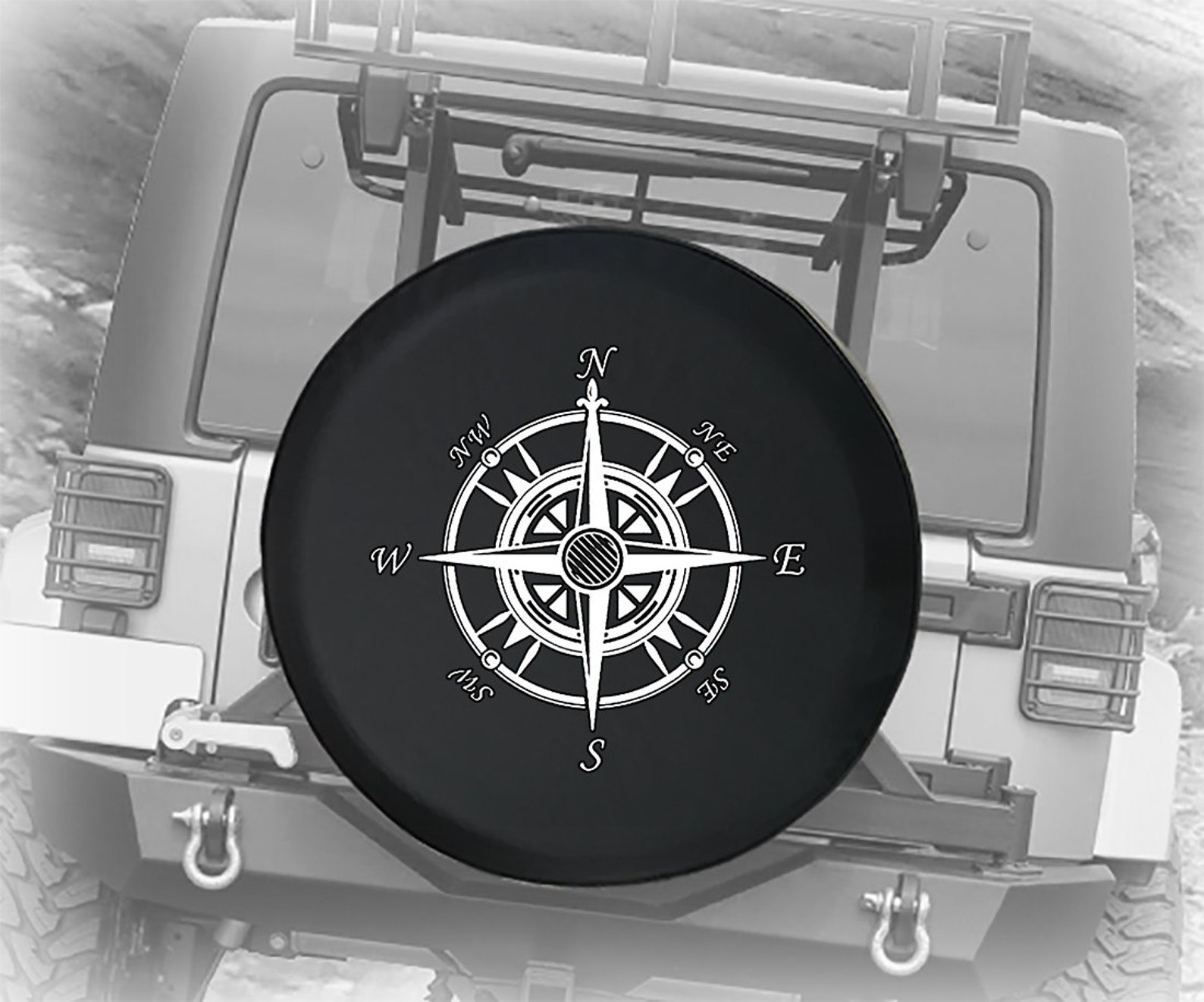 Nautical Compass Spare Tire Cover for Jeep Camper SUV With Etsy