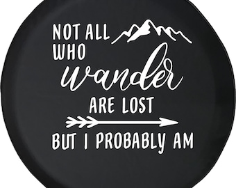 Wanderlust Tire Cover – Funny SUV Camper Spare Tire Protector